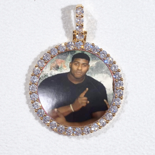 3D CIRCLE CUSTOM PICTURE PENDANT SMALL SIZE