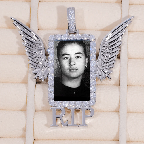 RIP WING 3D CUSTOM PICTURE PENDANT