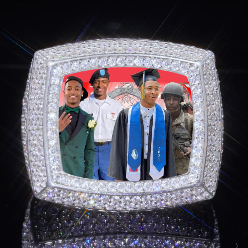 3D CUSTOM PICTURE ICED RING