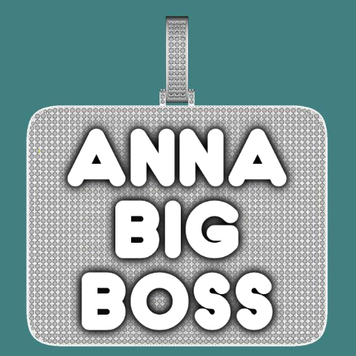 CUSTOM LETTER NECKLACE 3D BIG SQUARE