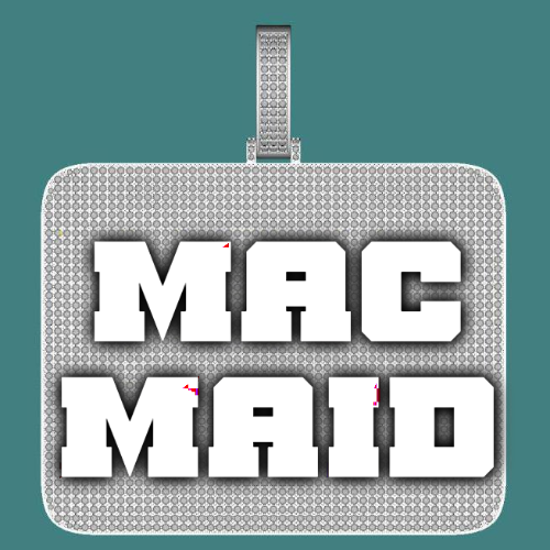 CUSTOM LETTER NECKLACE 3D BIG SQUARE