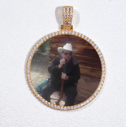 MEDIUM 3D CIRCLE CUSTOM PICTURE PENDANT
