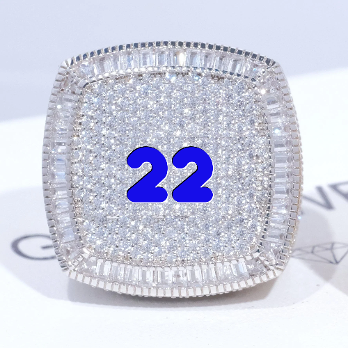 CUSTOM LETTER 3D ICED RING