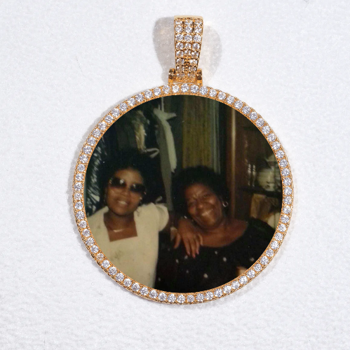 MEDIUM 3D CIRCLE CUSTOM PICTURE PENDANT