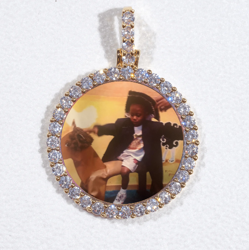 3D CIRCLE CUSTOM PICTURE PENDANT SMALL SIZE