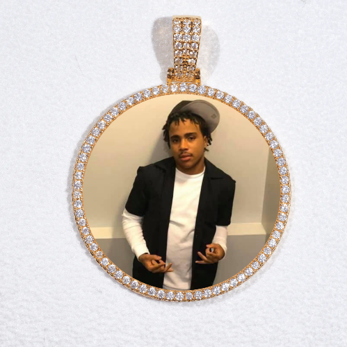 MEDIUM 3D CIRCLE CUSTOM PICTURE PENDANT