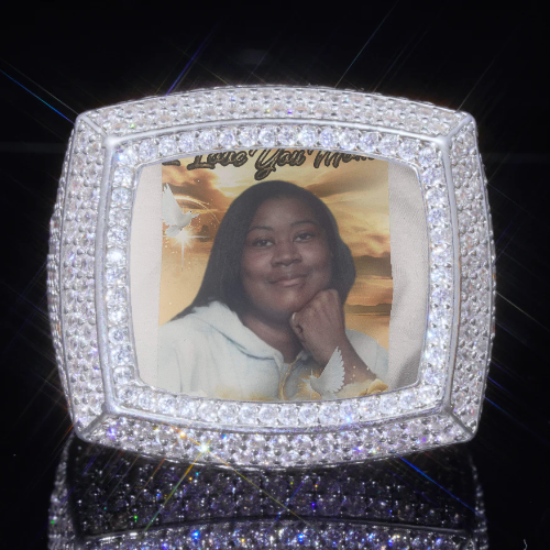 3D CUSTOM PICTURE ICED RING