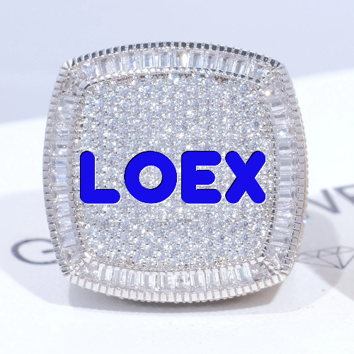 CUSTOM LETTER 3D ICED RING