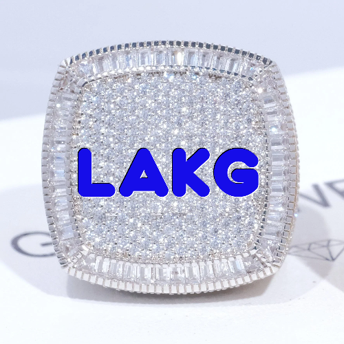 CUSTOM LETTER 3D ICED RING