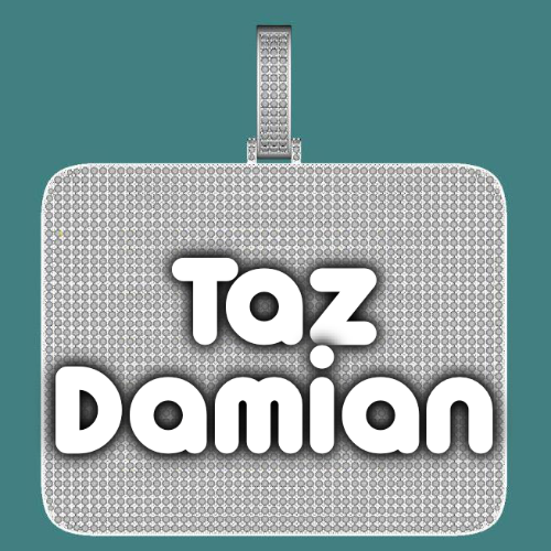 CUSTOM LETTER NECKLACE 3D BIG SQUARE