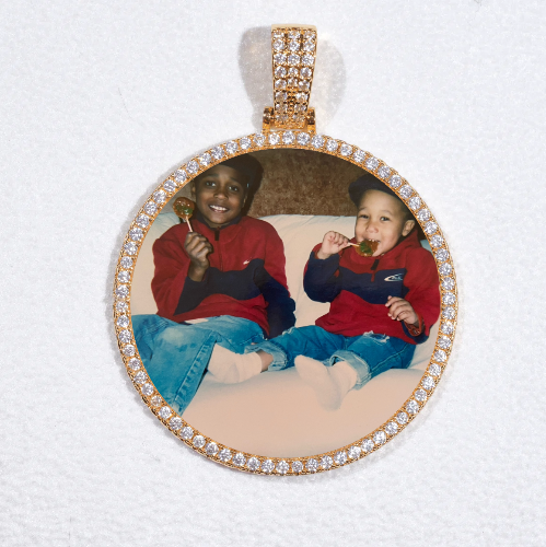 MEDIUM 3D CIRCLE CUSTOM PICTURE PENDANT