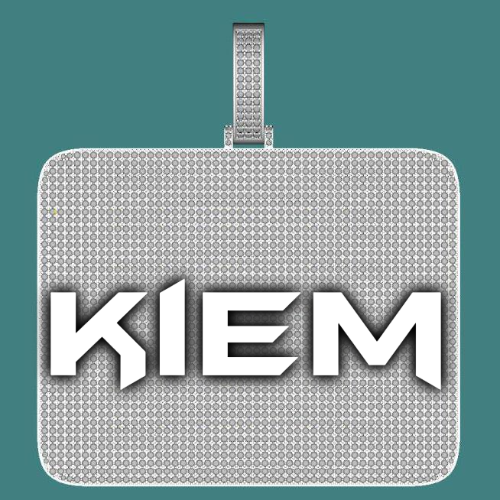 CUSTOM LETTER NECKLACE 3D BIG SQUARE