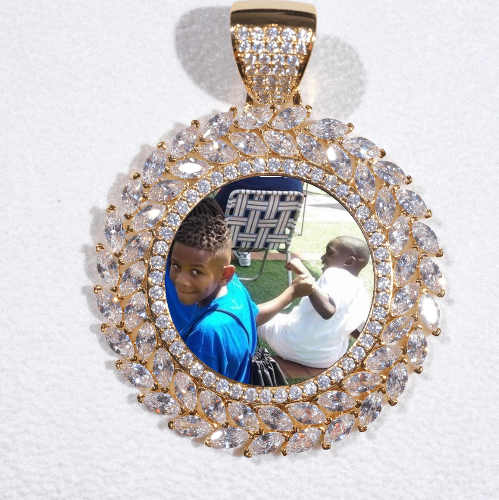 Large 3D Wheat Ear Custom Picture Pendant