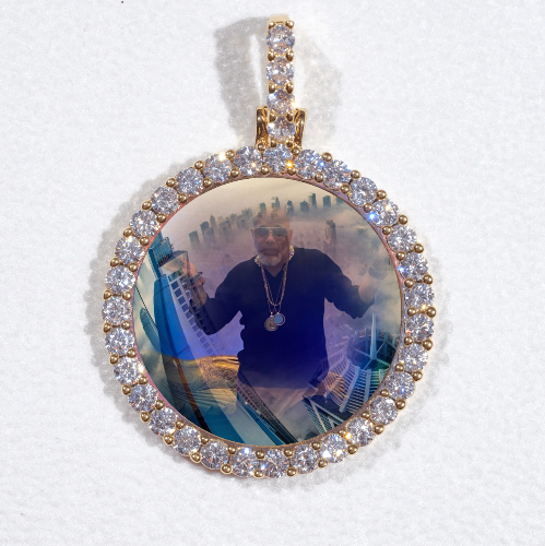3D CIRCLE CUSTOM PICTURE PENDANT SMALL SIZE