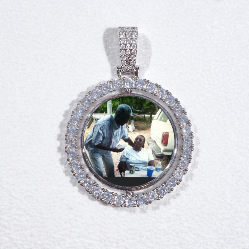 3D Spinning 2-Faced Custom Picture Pendant