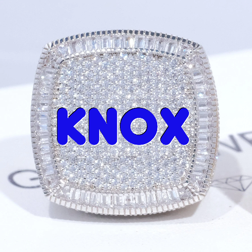 CUSTOM LETTER 3D ICED RING