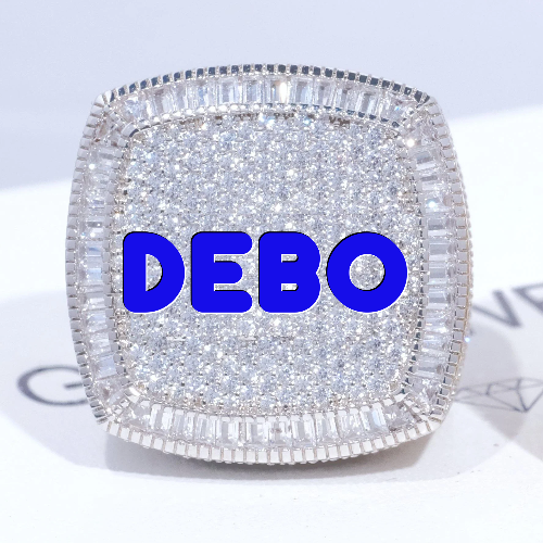 CUSTOM LETTER 3D ICED RING
