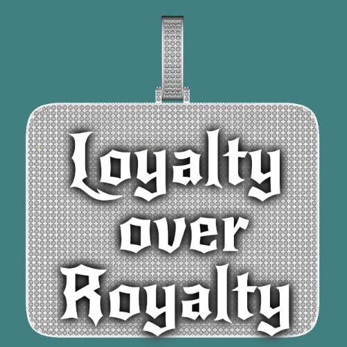 CUSTOM LETTER NECKLACE 3D BIG SQUARE