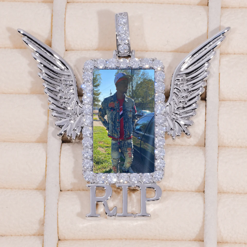 RIP WING 3D CUSTOM PICTURE PENDANT