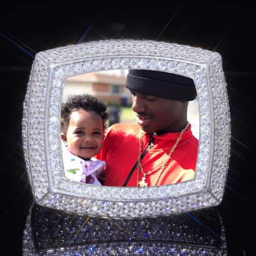 3D CUSTOM PICTURE ICED RING