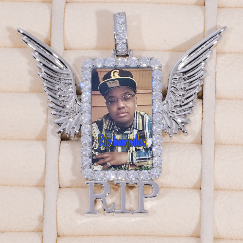 RIP WING 3D CUSTOM PICTURE PENDANT