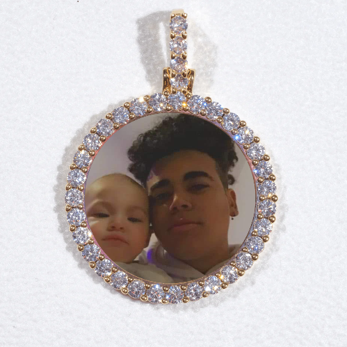 3D CIRCLE CUSTOM PICTURE PENDANT SMALL SIZE