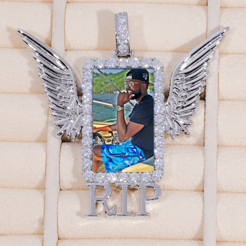 RIP WING 3D CUSTOM PICTURE PENDANT