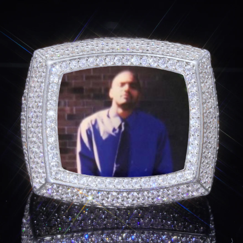 3D CUSTOM PICTURE ICED RING
