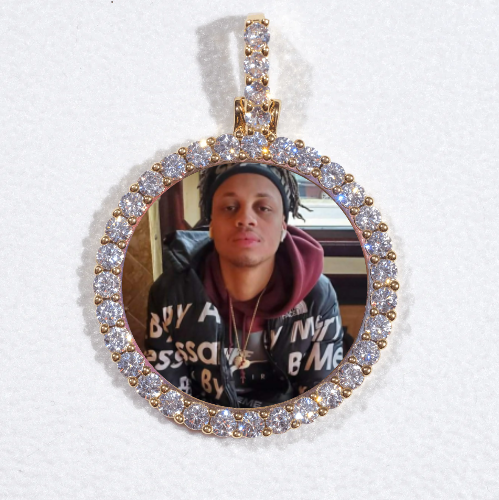 3D CIRCLE CUSTOM PICTURE PENDANT SMALL SIZE