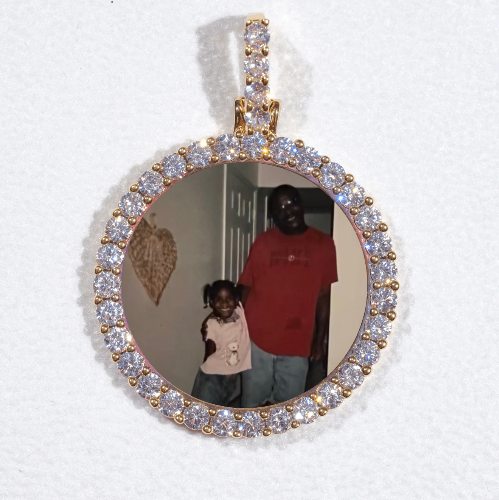 3D CIRCLE CUSTOM PICTURE PENDANT SMALL SIZE