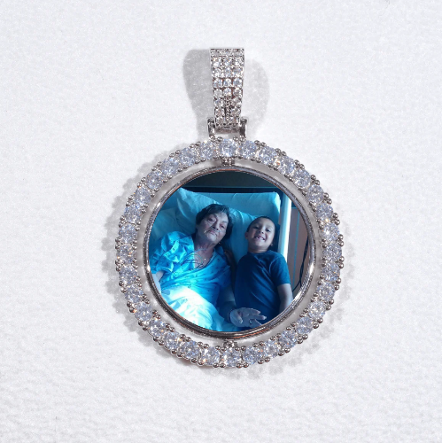 3D Spinning 2-Faced Custom Picture Pendant