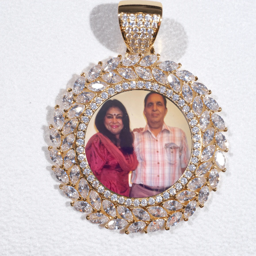 Large 3D Wheat Ear Custom Picture Pendant