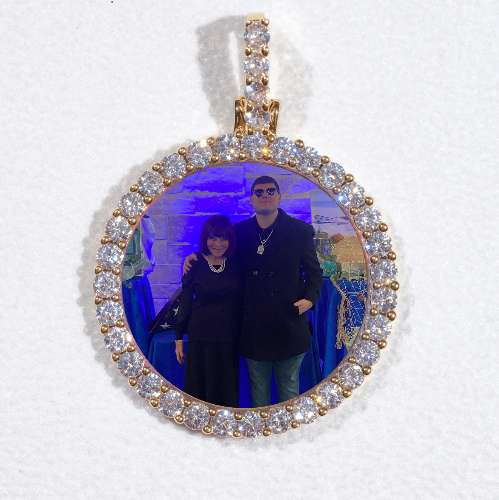 3D CIRCLE CUSTOM PICTURE PENDANT SMALL SIZE