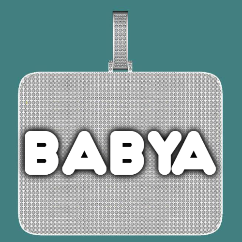 CUSTOM LETTER NECKLACE 3D BIG SQUARE