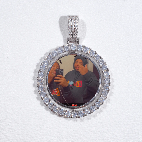 3D Spinning 2-Faced Custom Picture Pendant