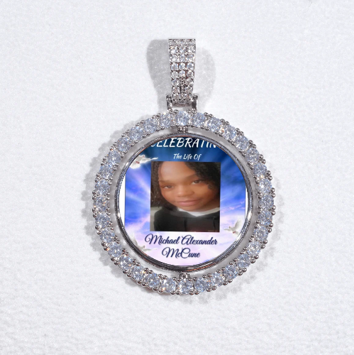3D Spinning 2-Faced Custom Picture Pendant