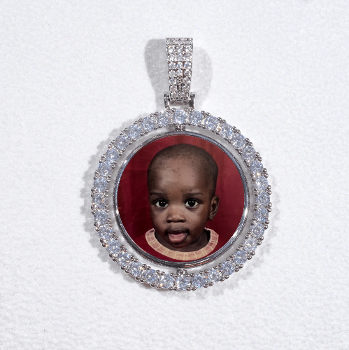3D Spinning 2-Faced Custom Picture Pendant