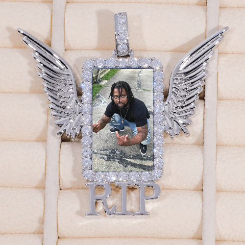 RIP WING 3D CUSTOM PICTURE PENDANT