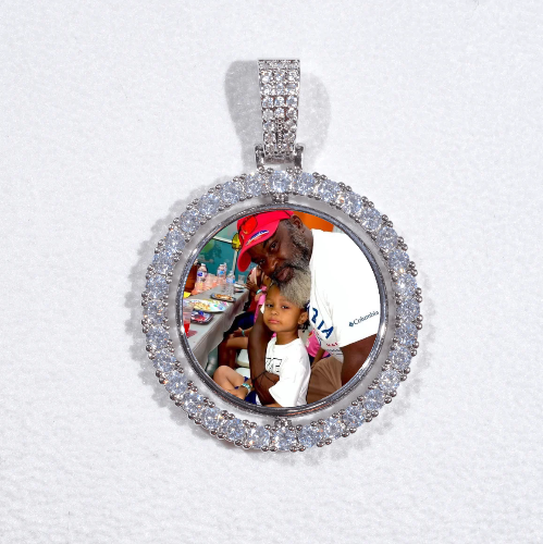 3D Spinning 2-Faced Custom Picture Pendant