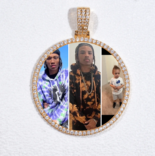 MEDIUM 3D CIRCLE CUSTOM PICTURE PENDANT