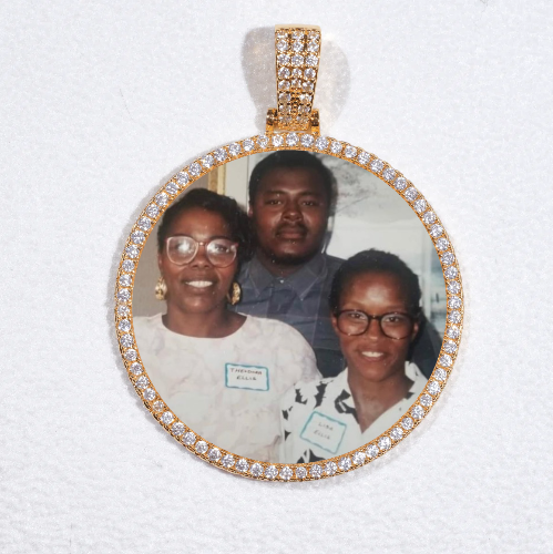 MEDIUM 3D CIRCLE CUSTOM PICTURE PENDANT