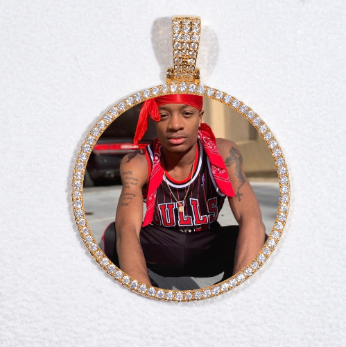MEDIUM 3D CIRCLE CUSTOM PICTURE PENDANT