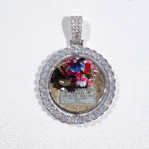 3D Spinning 2-Faced Custom Picture Pendant