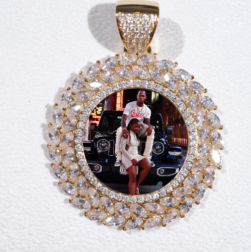 Large 3D Wheat Ear Custom Picture Pendant