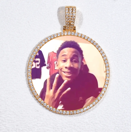 MEDIUM 3D CIRCLE CUSTOM PICTURE PENDANT