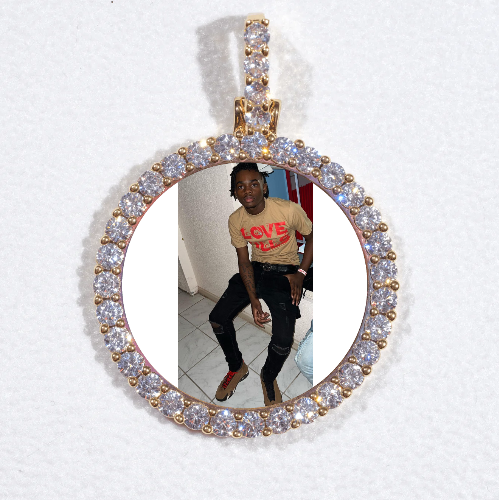 3D CIRCLE CUSTOM PICTURE PENDANT SMALL SIZE