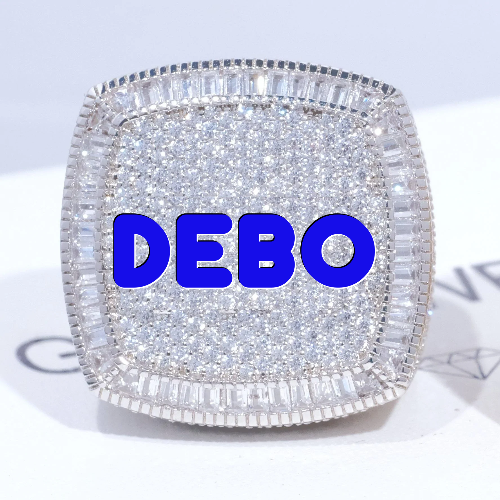 CUSTOM LETTER 3D ICED RING
