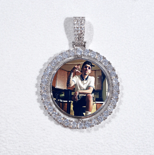 3D Spinning 2-Faced Custom Picture Pendant
