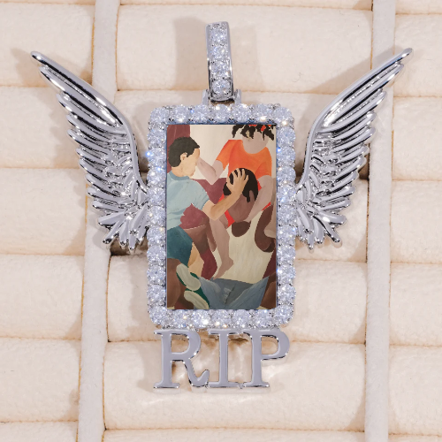 RIP WING 3D CUSTOM PICTURE PENDANT