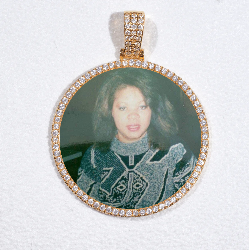 MEDIUM 3D CIRCLE CUSTOM PICTURE PENDANT